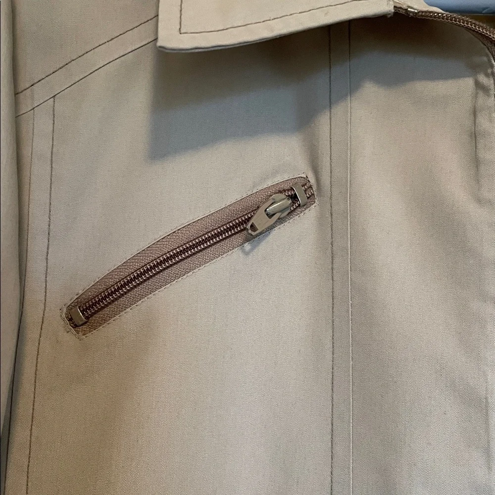 VTG 1970s London Fog Classic Tan Jacket 42L zip front